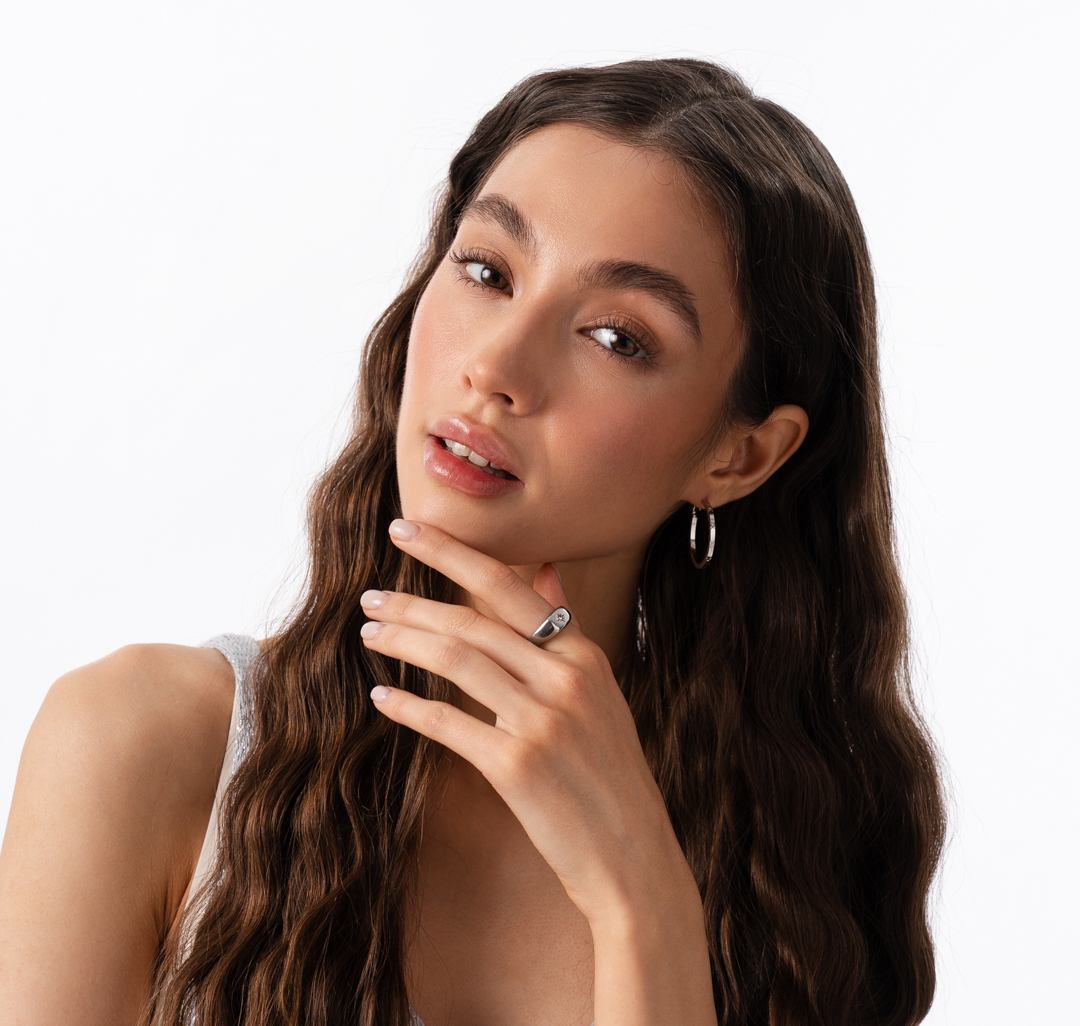 Кольцо Мармалато, цвет Серебро-прозрачный #2