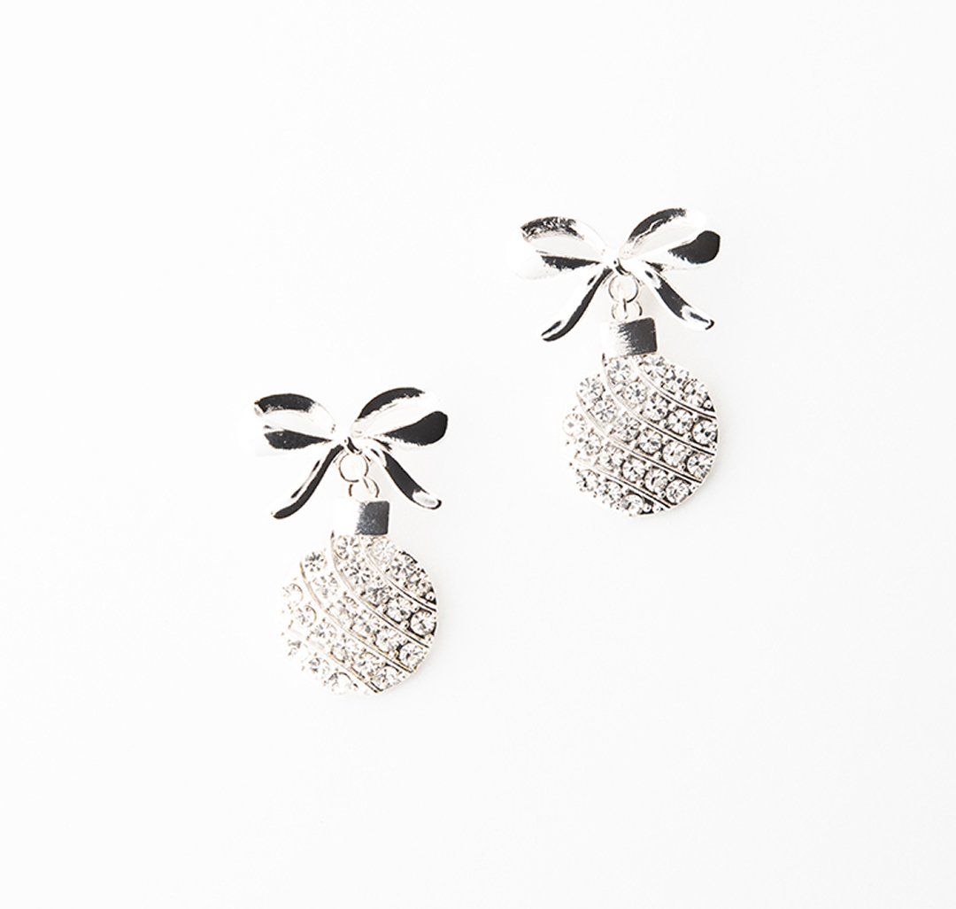 Серьги Мармалато, цвет Белое серебро-прозрачный #1