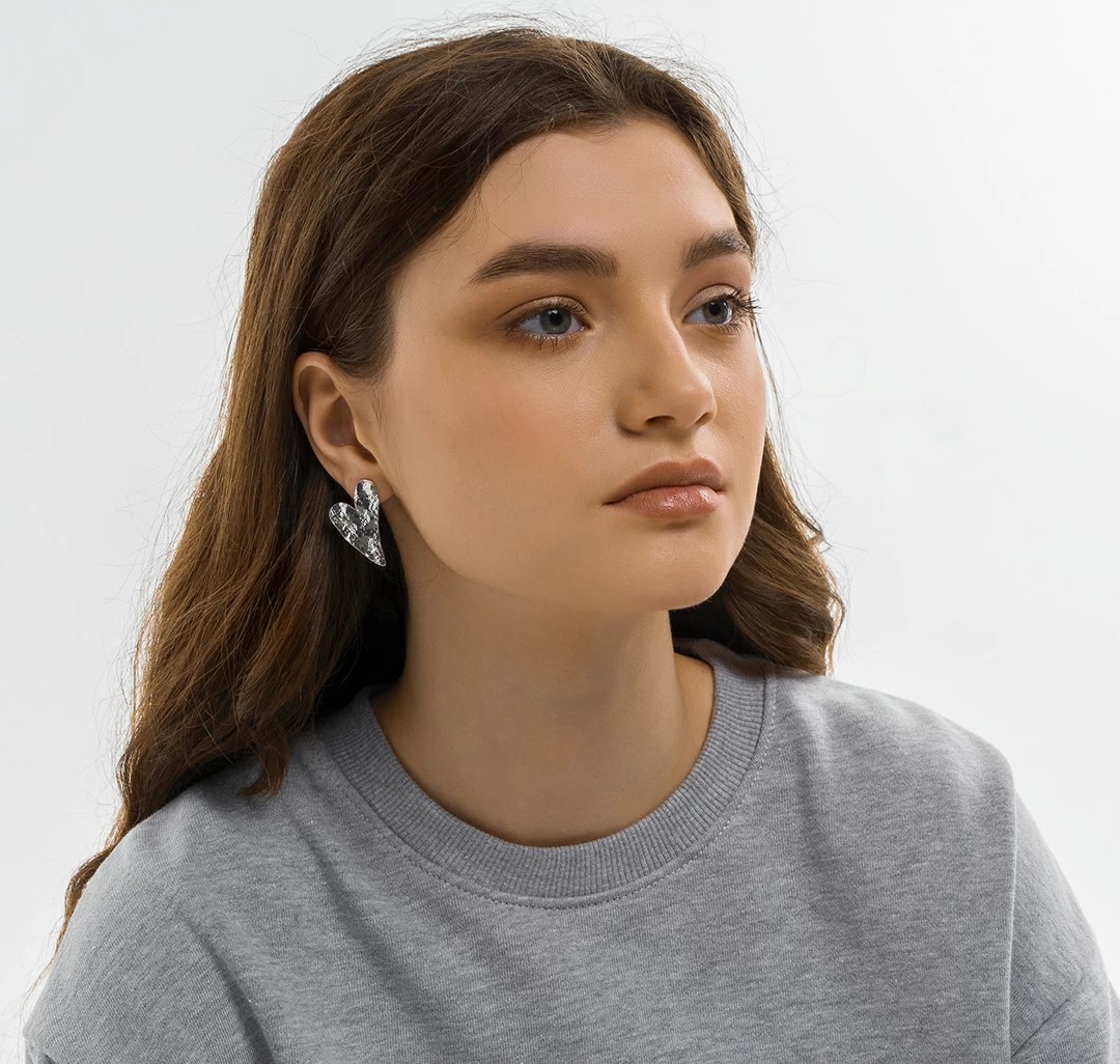 Серьги Мармалато, цвет белое серебро #3