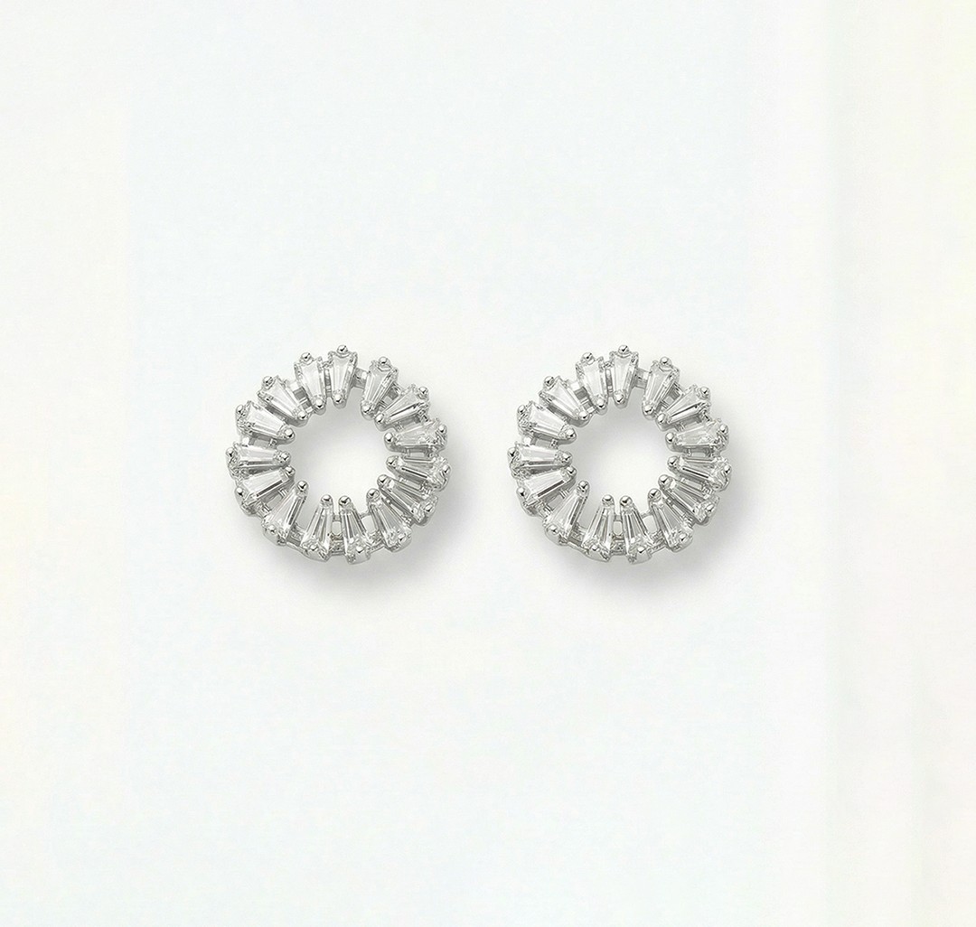 Серьги Мармалато, цвет Серебро-прозрачный #1