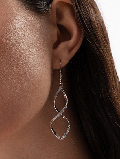 Серьги металл-полиуретан