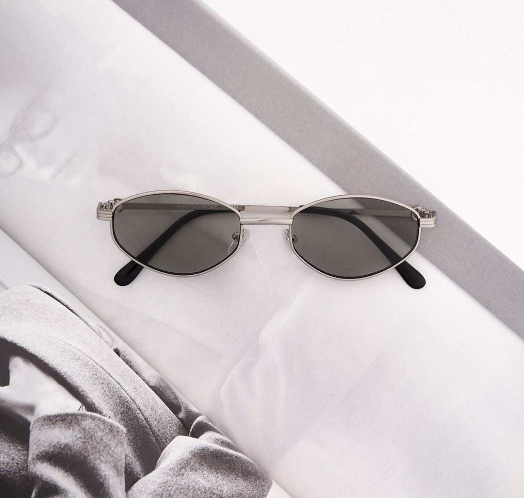 Очки с чехлом Мармалато, цвет серебро-серый-черный #3