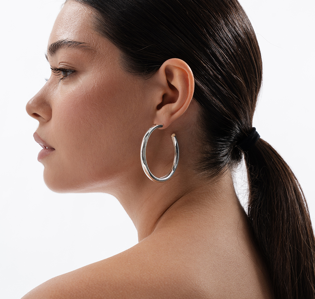 Серьги Мармалато, цвет белое серебро #4