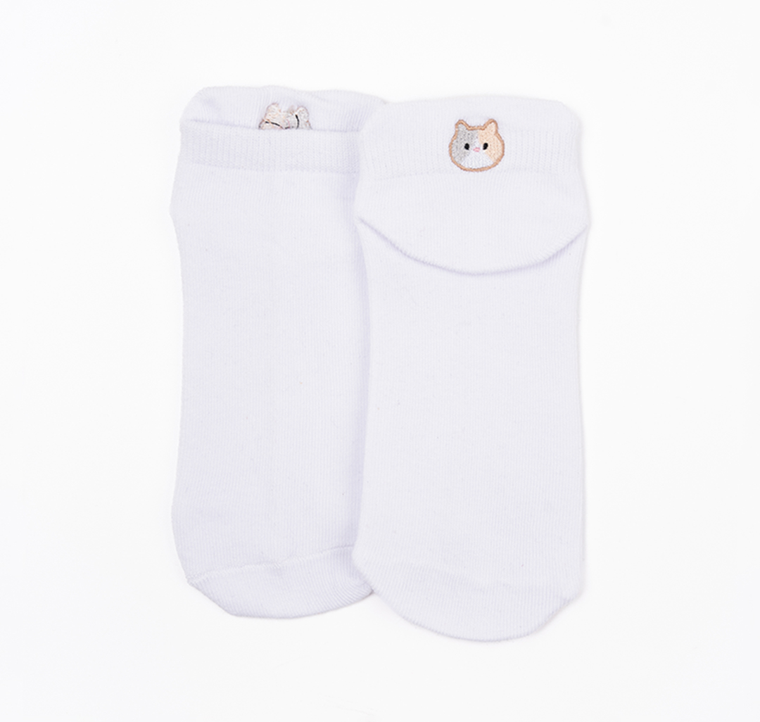 Носки (1 пара) Мармалато, цвет белый-оранжевый-разноцветный #3