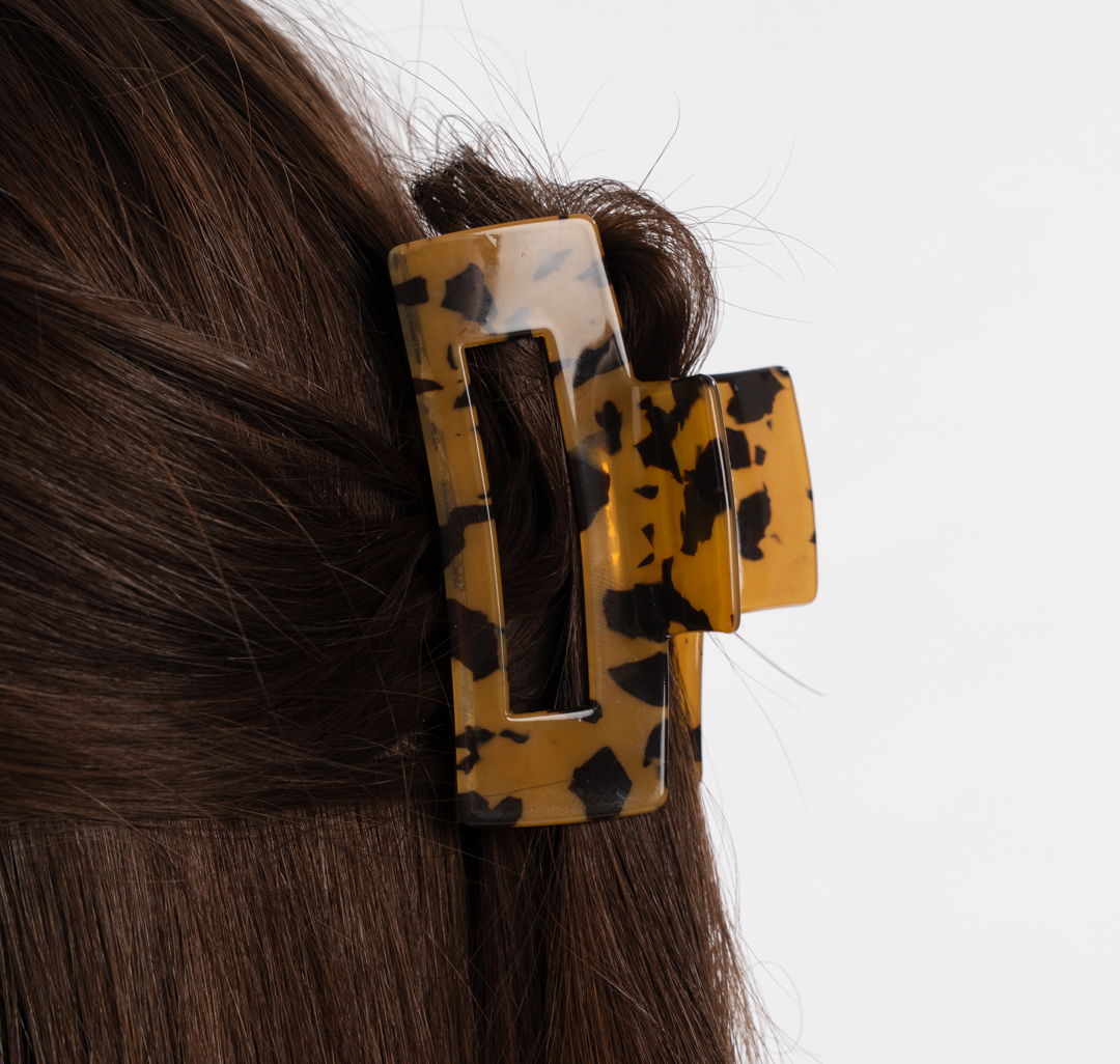 Заколка-краб Мармалато, цвет бежевый-черный #2