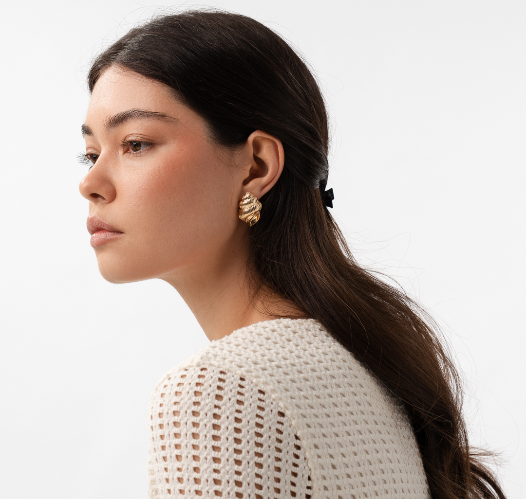 Серьги Мармалато, цвет золото #3