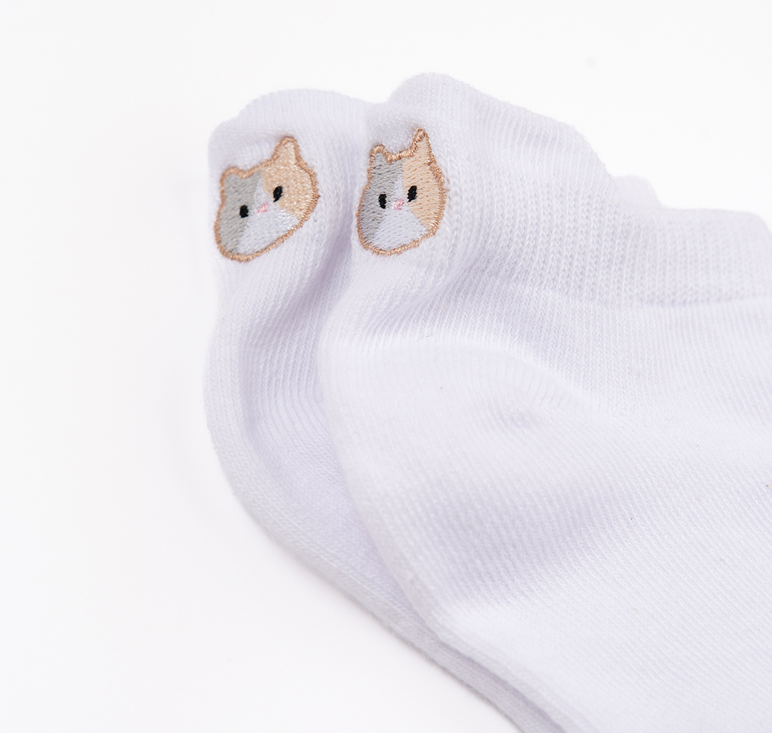 Носки (1 пара) Мармалато, цвет белый-оранжевый-разноцветный #4