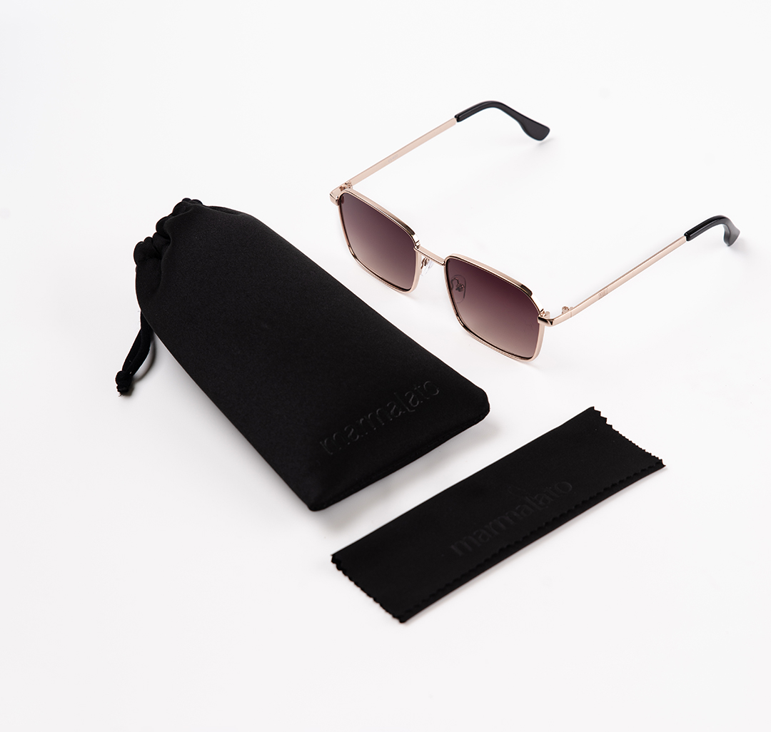 Очки солнцезащитные коричневые-золотые Мармалато, цвет Коричневый-золото #7