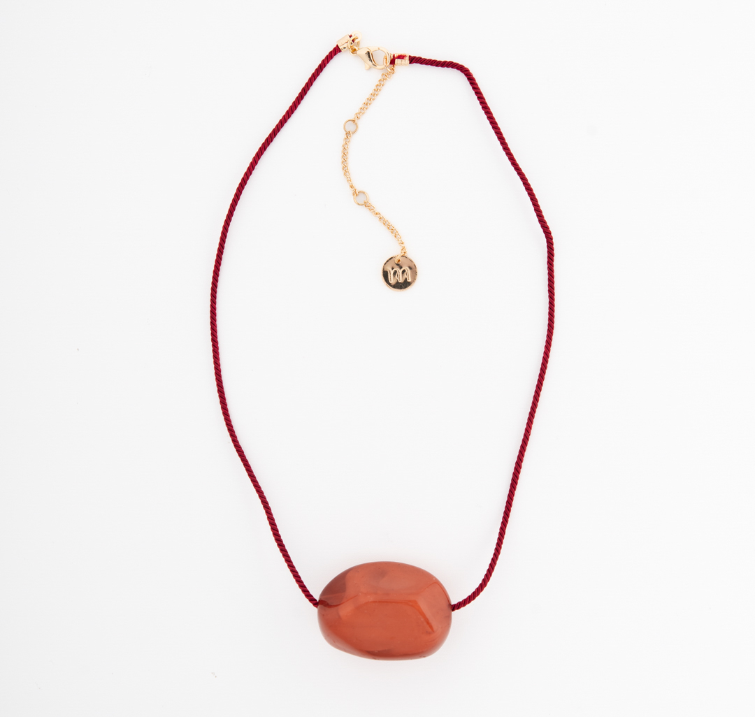 Колье Мармалато, цвет коричневый-розовый #4