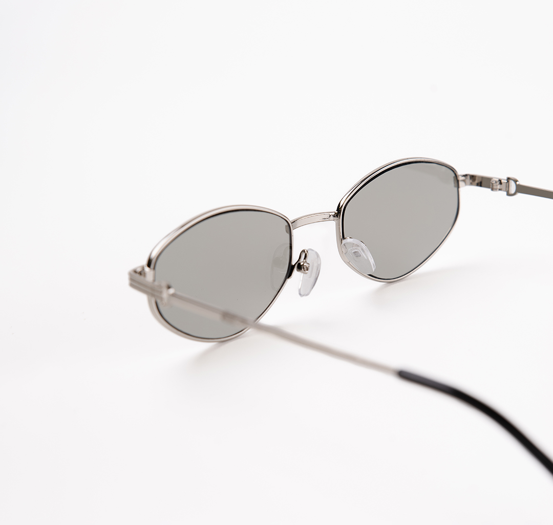 Очки с чехлом Мармалато, цвет Серебро-серый-черный #5