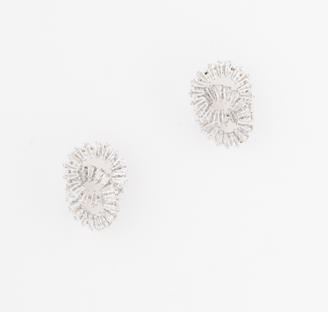 Серьги Мармалато, цвет Серебро-прозрачный #1