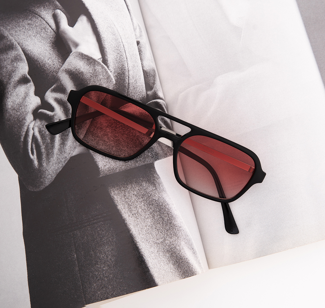 Очки солнцезащитные черные-розовые Мармалато, цвет черный-розовый-серебро #3