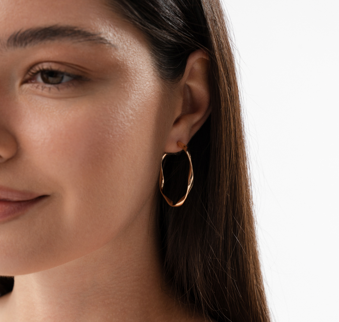 Серьги Мармалато, цвет золото #1