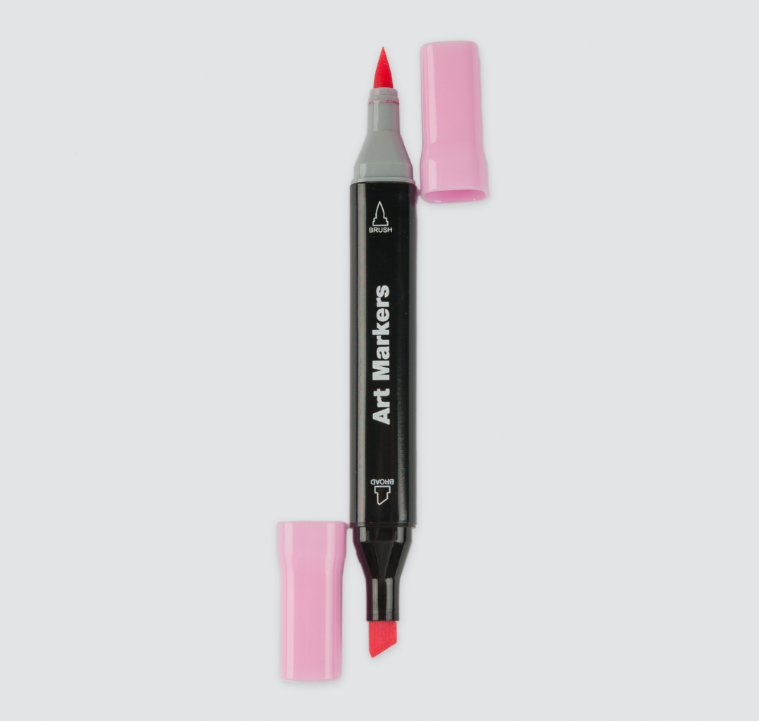 Набор маркеров (5 шт) и ручка Мармалато, цвет Розовый-серый-мультиколор #2