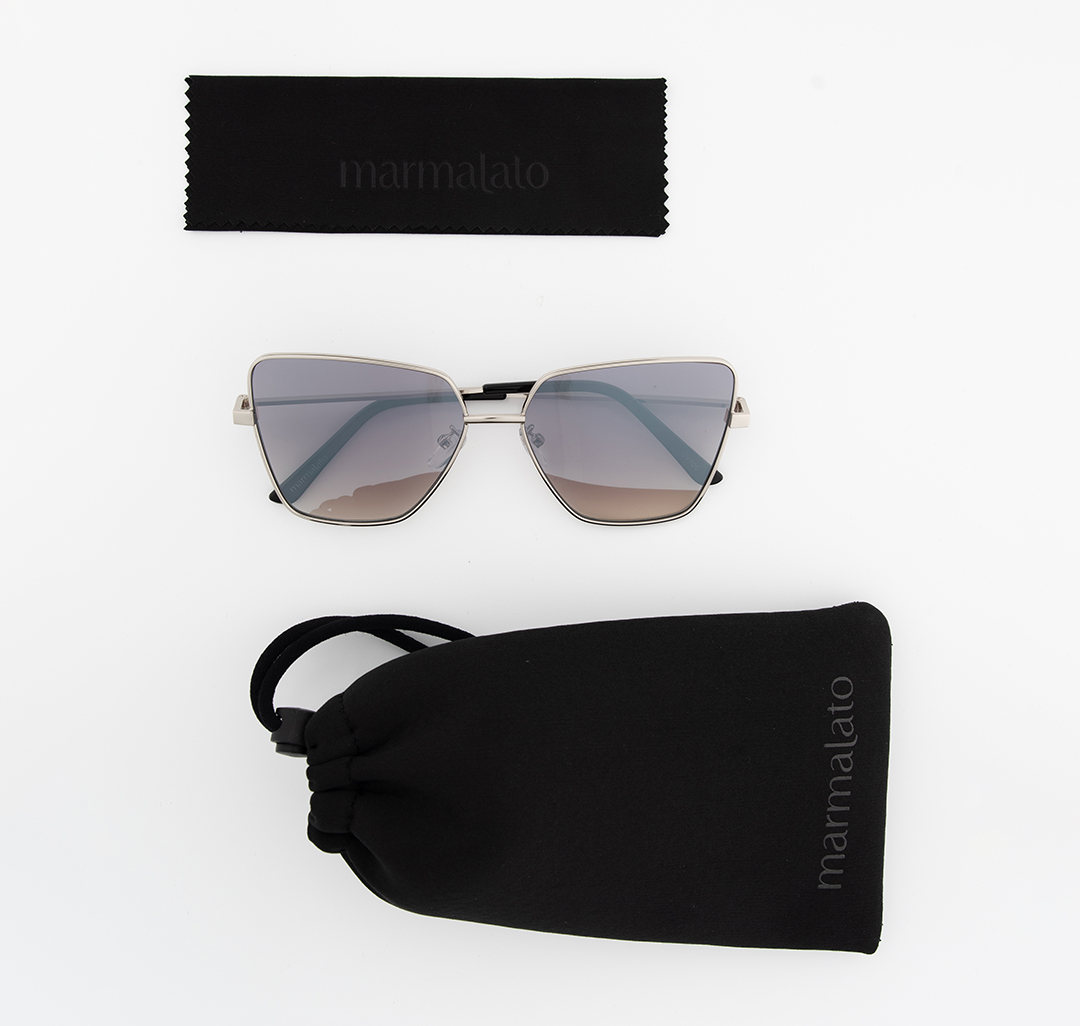 Очки с чехлом Мармалато, цвет серый-серебро #7