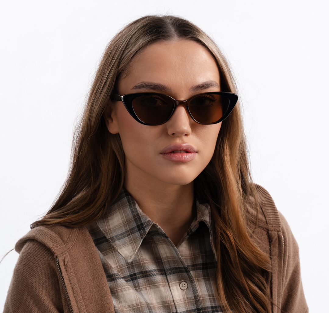 Очки с чехлом Мармалато, цвет Черный-коричневый #2