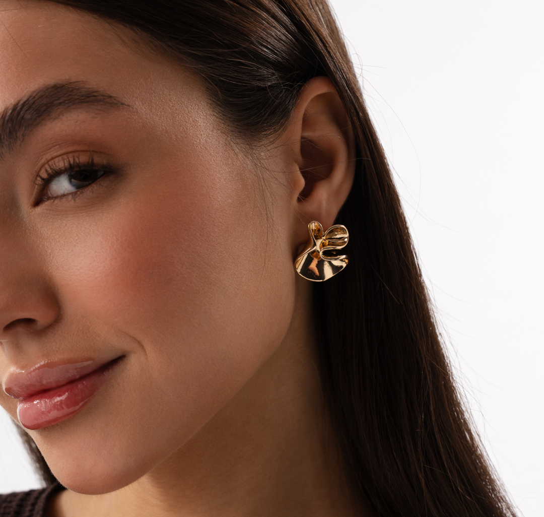 Серьги Мармалато, цвет золото #1