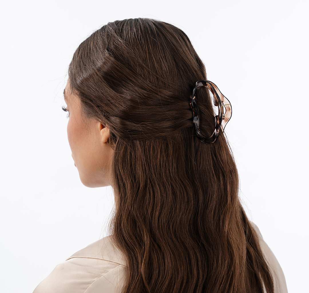 Заколка-краб Мармалато, цвет Коричневый-бежевый #4