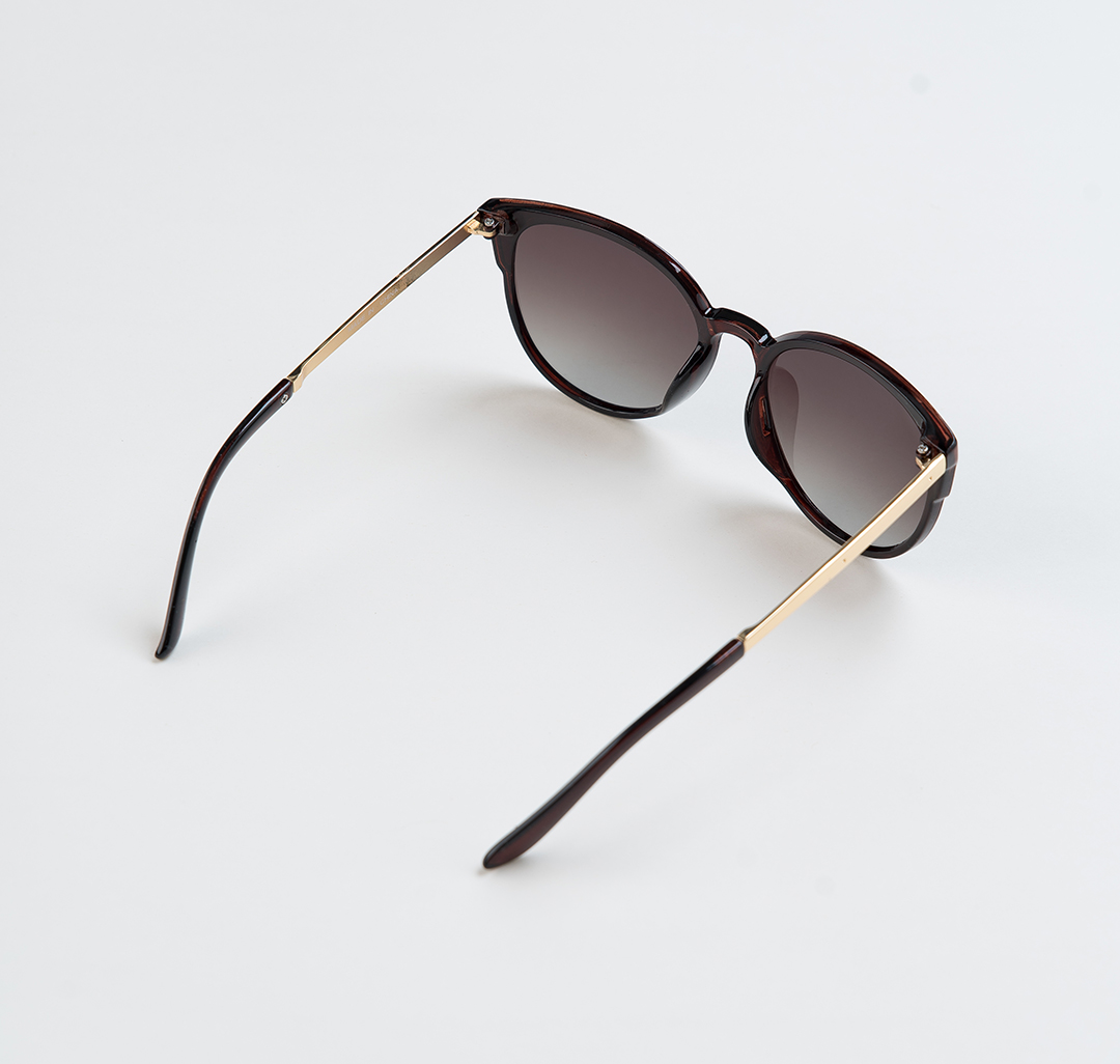 Очки солнцезащитные с поляризацией коричневые-золотые Мармалато, цвет коричневый-золото #3