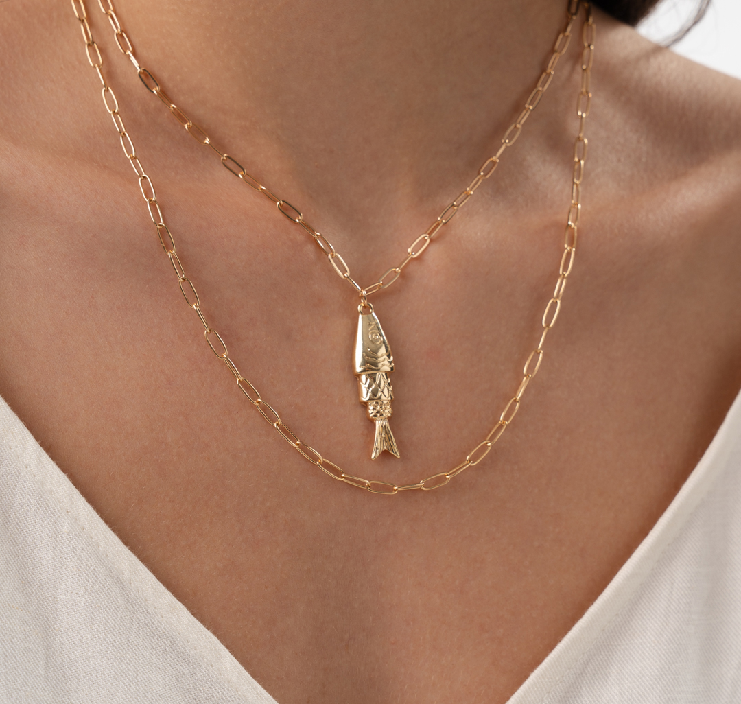 Набор колье (2 шт) Мармалато, цвет золото #2