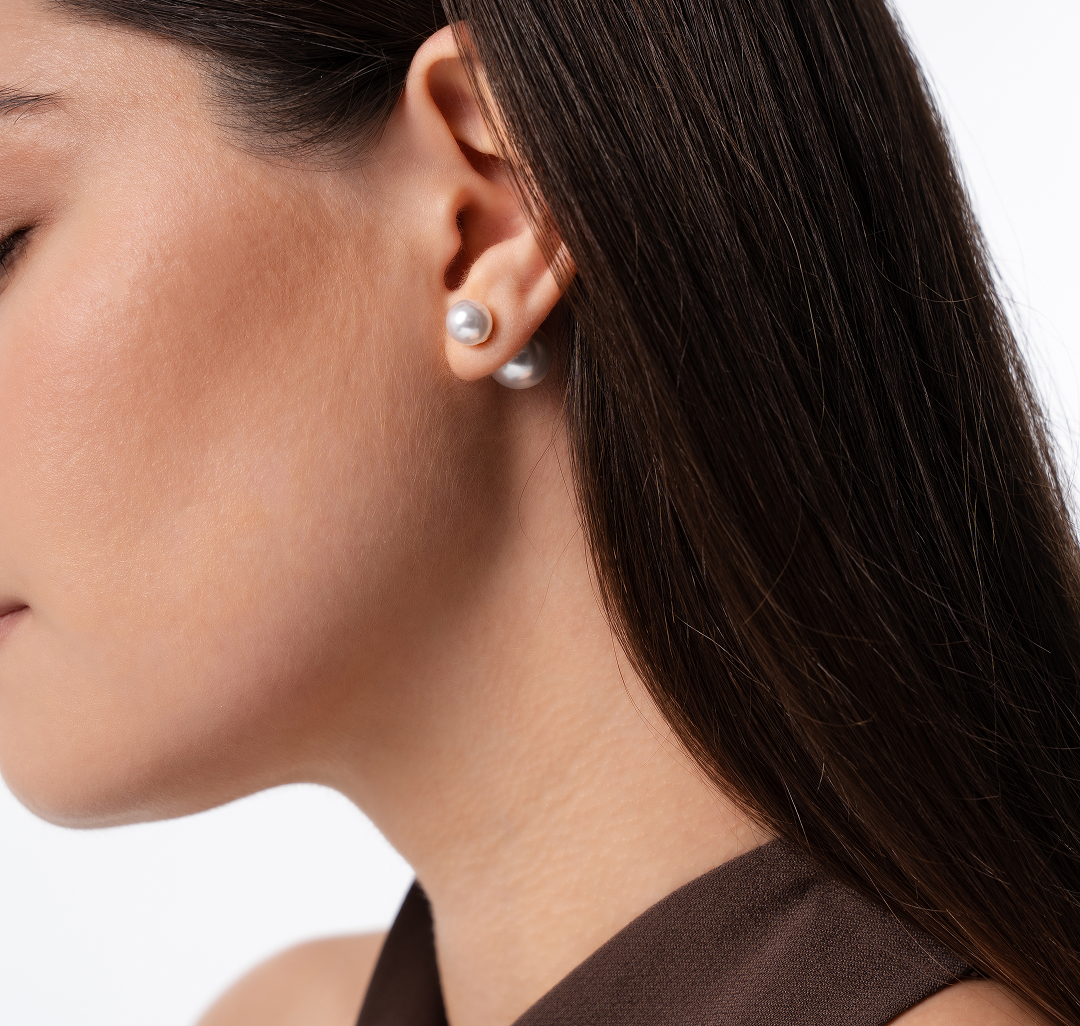 Серьги Мармалато, цвет жемчуг-золото #4