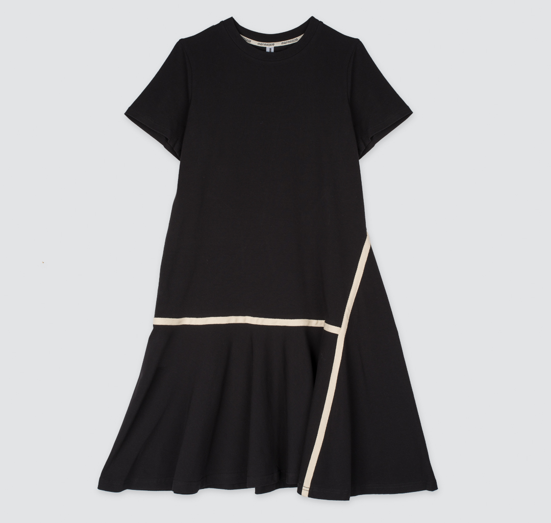 Платье Мармалато, цвет Черный-бежевый #2