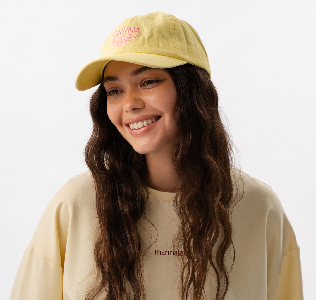 Бейсболка Мармалато, цвет желтый-розовый #1