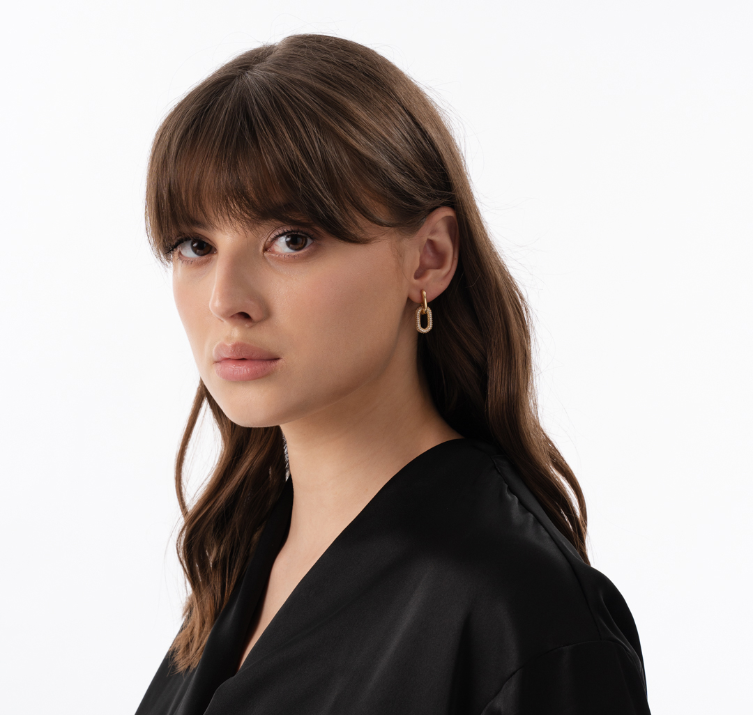 Серьги Мармалато, цвет Золото-прозрачный #3