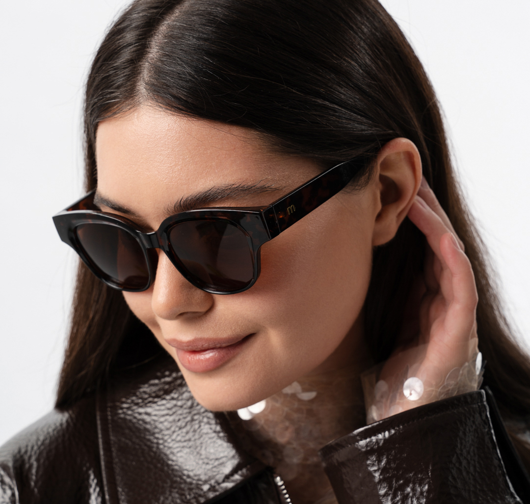 Очки с чехлом Мармалато, цвет черный-коричневый #4