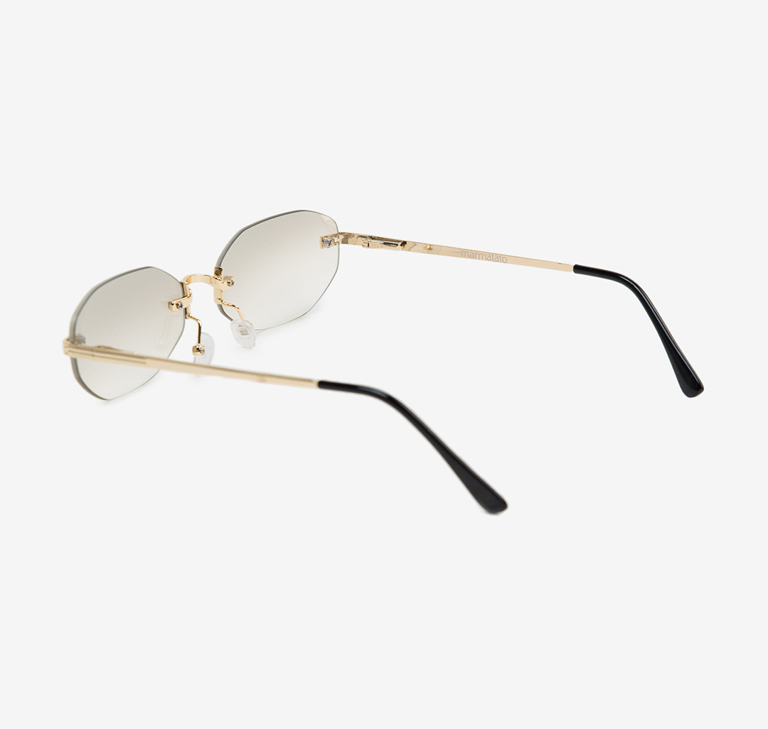 Очки солнцезащитные золотые-зеркальные Мармалато, цвет золото-зеркальный #5