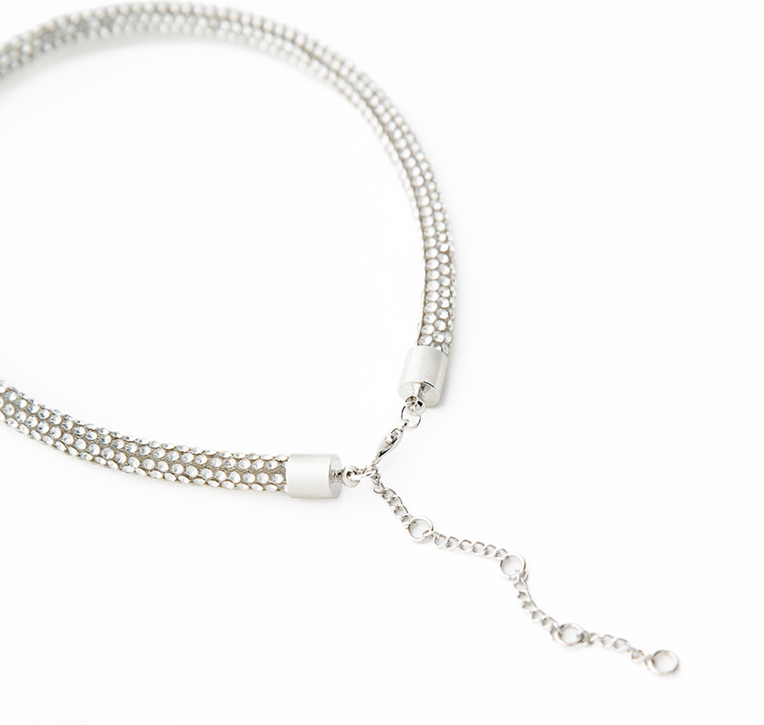 Чокер Мармалато, цвет Белое серебро-прозрачный #3