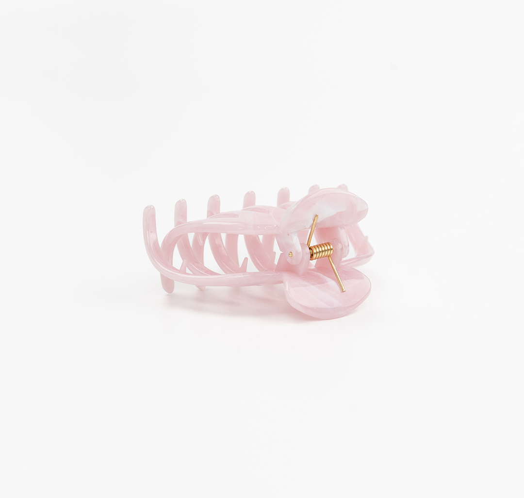Заколка-краб Мармалато, цвет розовый-белый #5