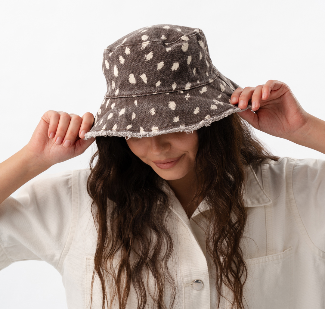 Панама Мармалато, цвет коричневый-молочный #4