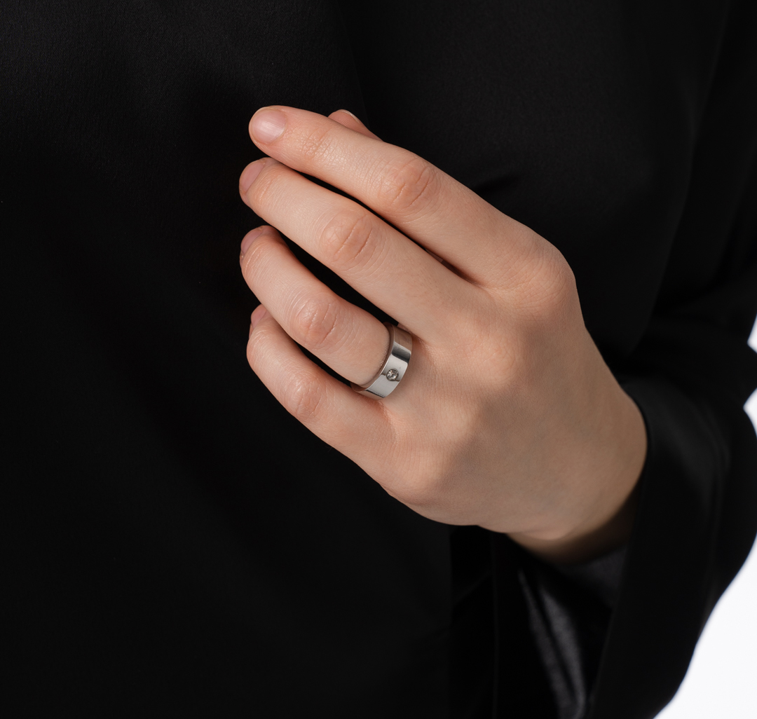 Кольцо Мармалато, цвет Серебро-прозрачный #3