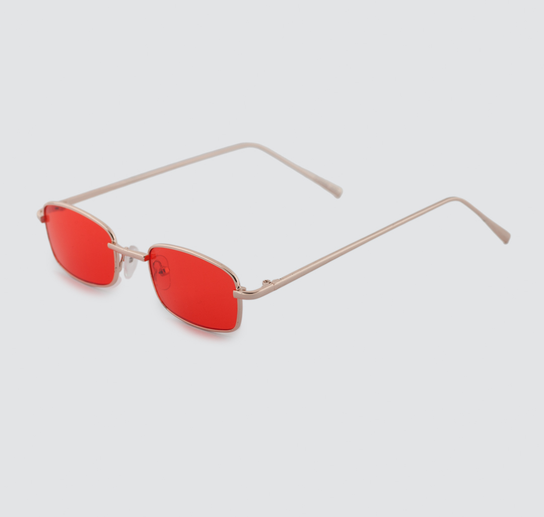 Женские квадратные солнцезащитные очки Мармалато, цвет Красный-золото #3