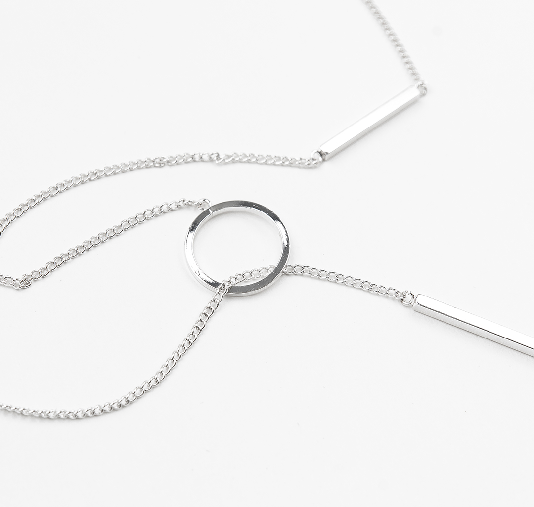 Колье Мармалато, цвет Белое серебро #2