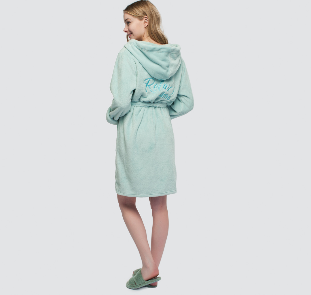 Женский халат домашний банный Мармалато, цвет Шалфей #3