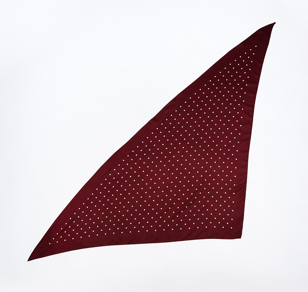 Платок Мармалато, цвет бордовый-молочный #3