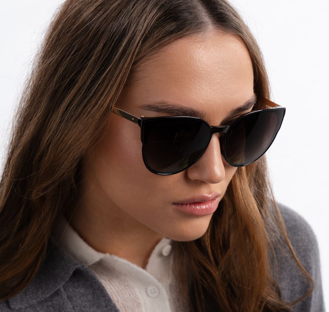 Очки солнцезащитные коричневые-золотые Мармалато, цвет Коричневый-золото #1