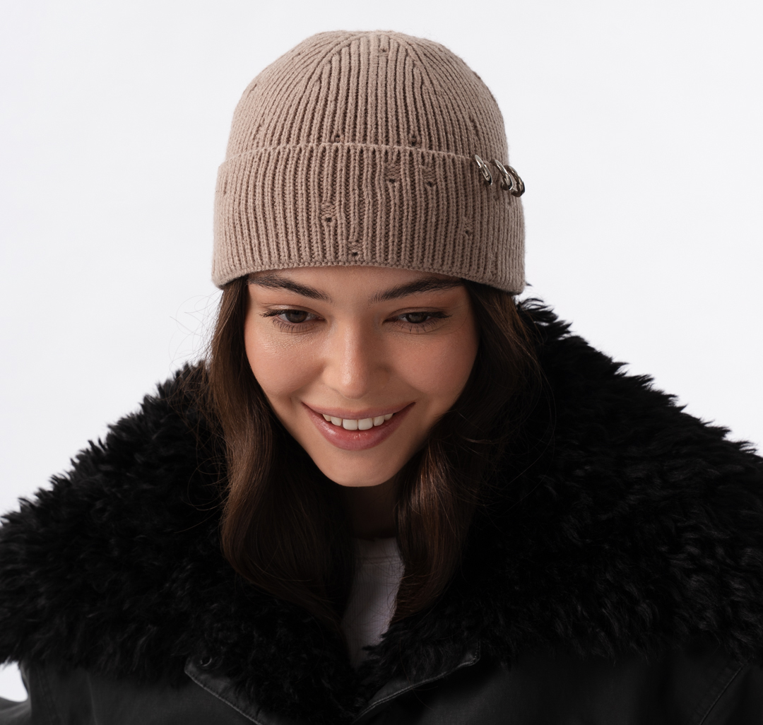 Шапка Мармалато, цвет темно-бежевый #4