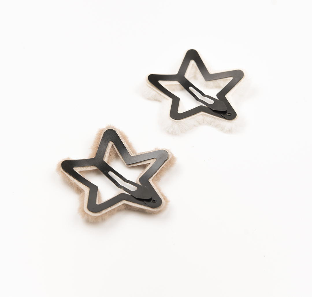 Набор зажимов (2 шт) Мармалато, цвет Молочный-бежевый #2