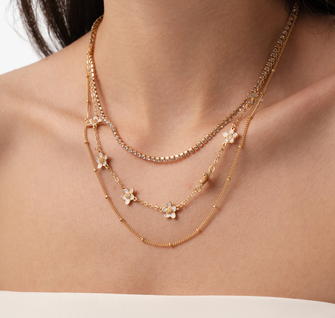 Колье Мармалато, цвет золото-бежевый #2