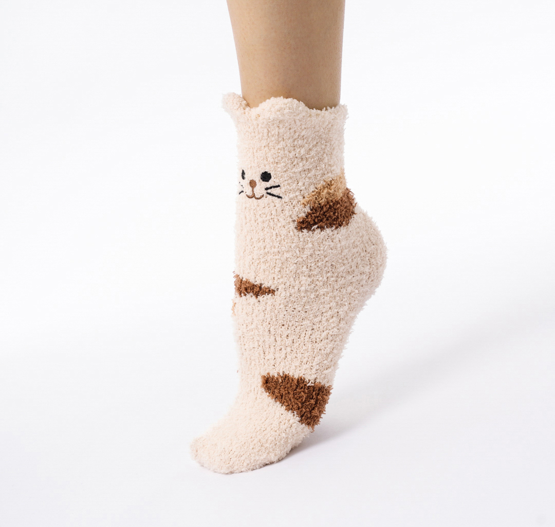 Носки (1 пара) Мармалато, цвет Молочный-коричневый-бежевый #6