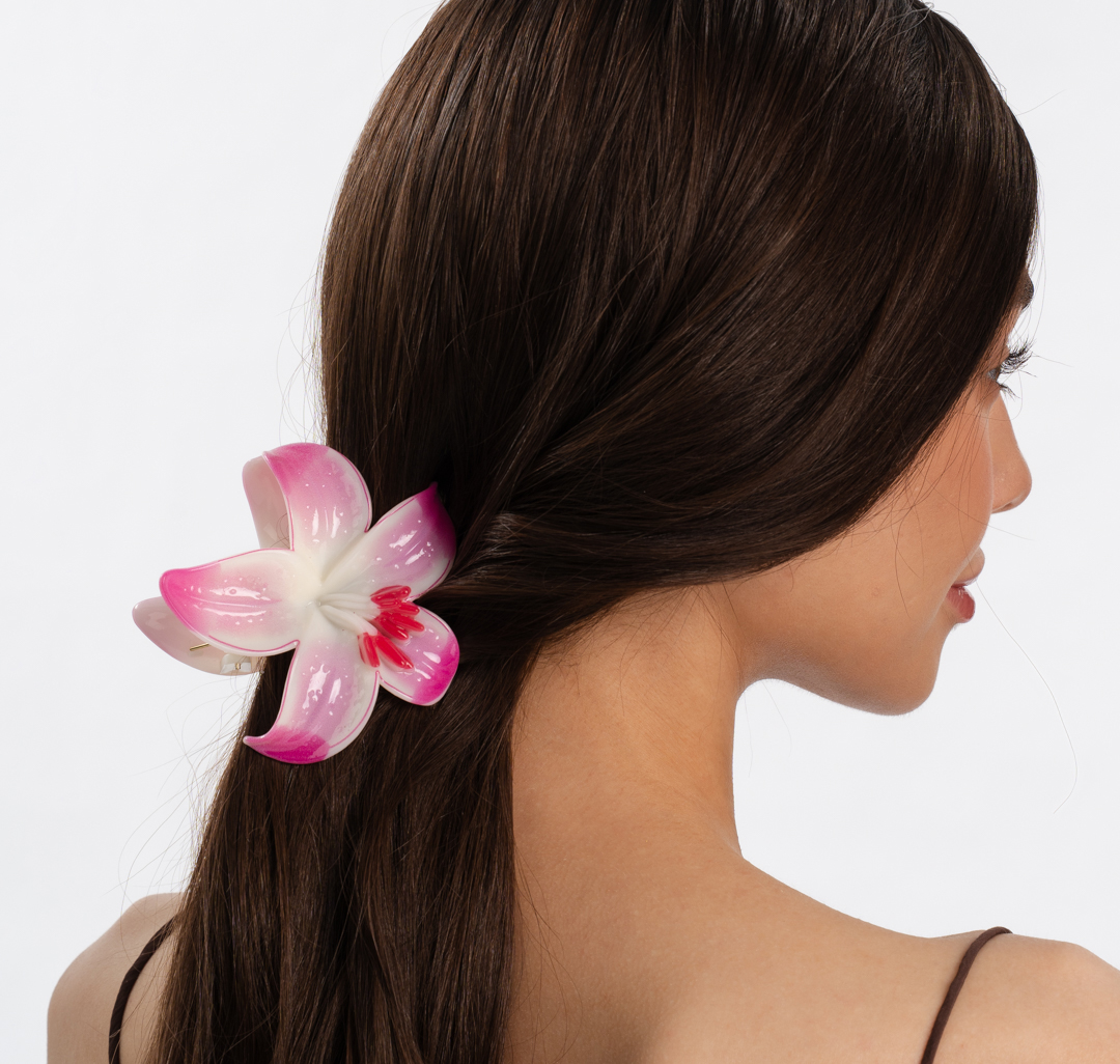 Заколка-краб Мармалато, цвет светло-розовый-розовый #1