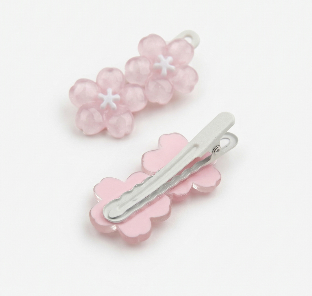 Набор зажимов (2 шт) Мармалато, цвет розовый-мультиколор #4