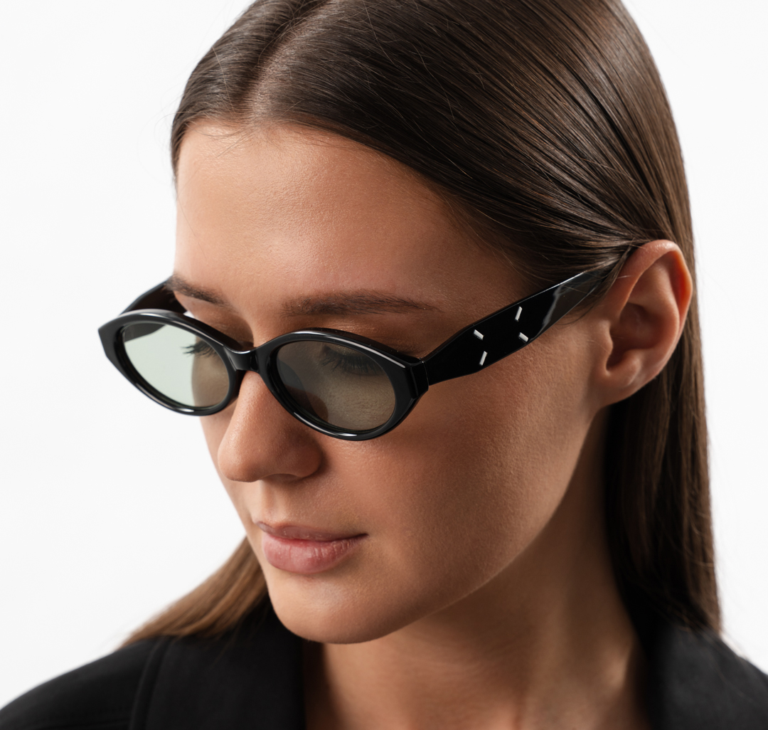 Очки с чехлом Мармалато, цвет черный-зеленый #1