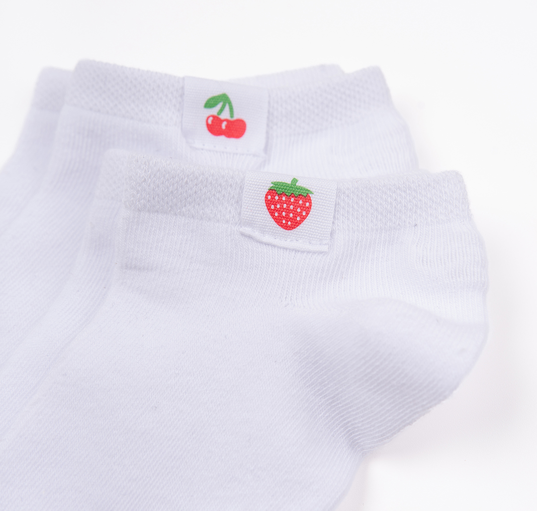 Носки (2 пары) Мармалато, цвет белый-красный-зеленый #4