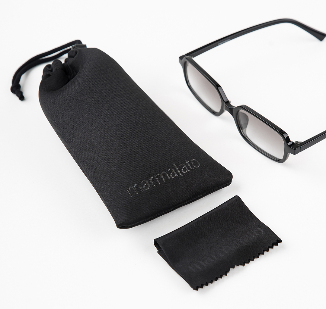 Очки с чехлом Мармалато, цвет черный-коричневый #8