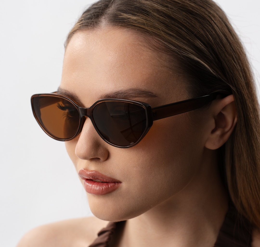 Очки с чехлом Мармалато, цвет коричневый-бежевый #1