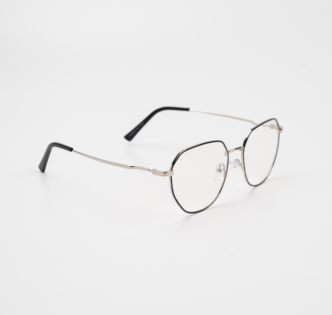 Очки имиджевые черные-серебро Мармалато, цвет черный-серебро-прозрачный #4